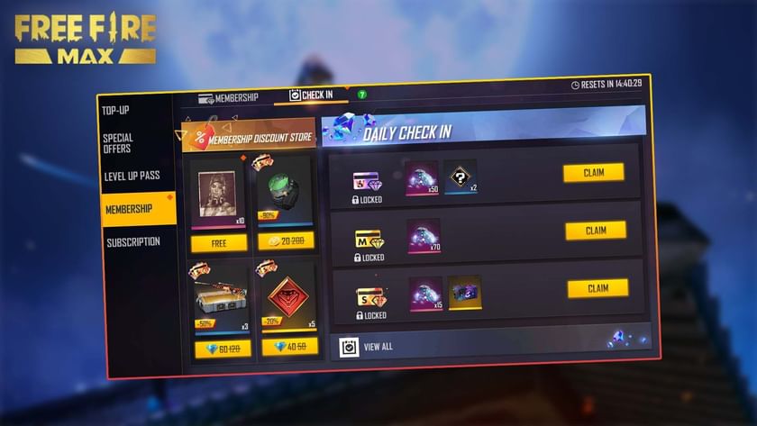 Membership (Image via Garena)